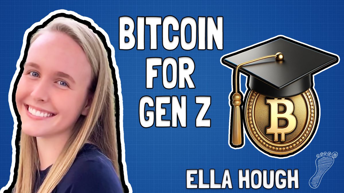 A new episode is out🎙️👣 Today we are joined by @21MMforthe21st, prominent GenZ Bitcoiner, for a conversation on cognitive science, the impact of Bitcoin on new generations, and the @GenBitcoiners and @BTCStudents projects 🔥 Check it out👇🏻