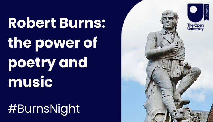 OUScotland's tweet photo. "Whether or not you enjoy haggis to the sound of bagpipes on #BurnsNight, let’s celebrate the value of music for society", says OU's Senior Lecturer in Music @RosemaryGolding, in her blog about #RobertBurns.

👉 https://t.co/XYzMz7DXPD

#BurnsNight2024 @OU_FASS https://t.co/INK70byJB4