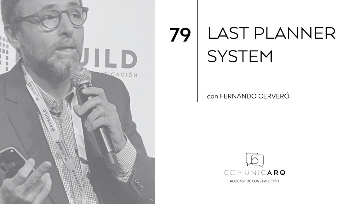 ¿Conoces LAST PLANNER SYSTEM? Se trata de un sistema de planificación colaborativa en el que participan todos los agentes de la edificación.

Hablamos con FernandoCerver sobre Last Planner System en el último programa de comunicARQ

Escucha en Web en comunicarq.com/last-planner-s…