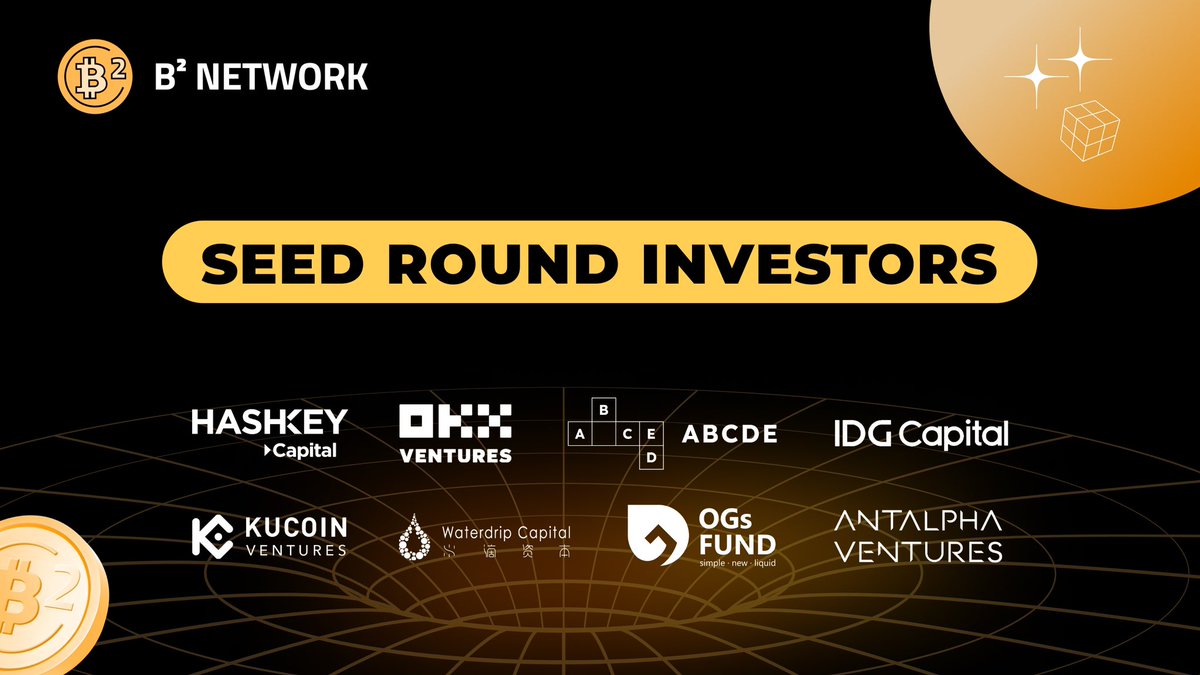 BSquaredNetwork's tweet image. Investment Announcement 📢

We are pleased to announce seed-round investments from @HashKey_Capital, @OKX_Ventures, @IDGCapital, @KuCoinVentures, @ABCDELabs, @waterdripfund, OGs Fund and @AntalphaGroup

Details: medium.com/@bsquarednetwo…