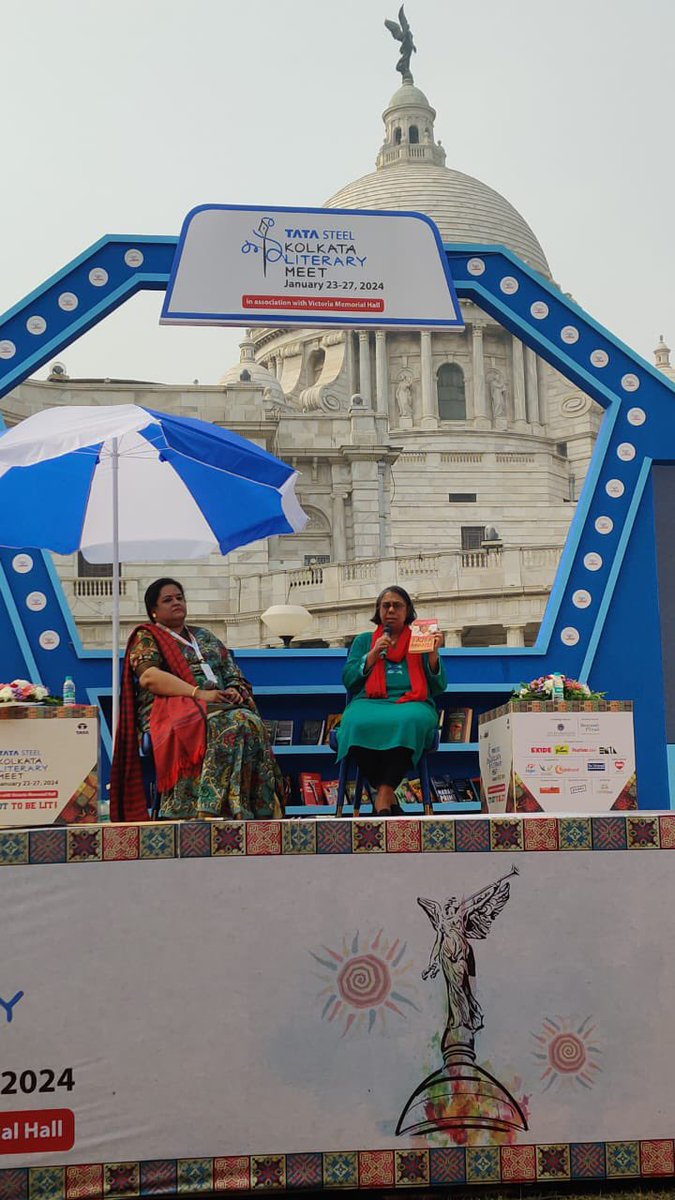 “ I wrote this book as a social justice journal. Everything mentioned in the book is either witnessed by me or told to me. I wrote it as a fiction for young people to empathize with it.”

@Ruchiragupta at @TataSteelKalam for #IKickAndIFly 

#KALAM24 #tsklm2024 #Kolkatalitmeet