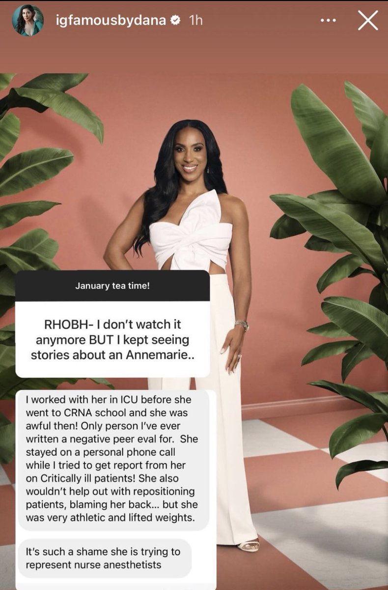 Bye Wig Hello Drama on X: Annemarie's former co-worker calls her awful. 😬  #RHOBH (Source: igfamousbydana). t.coydTRPoXhbo  X