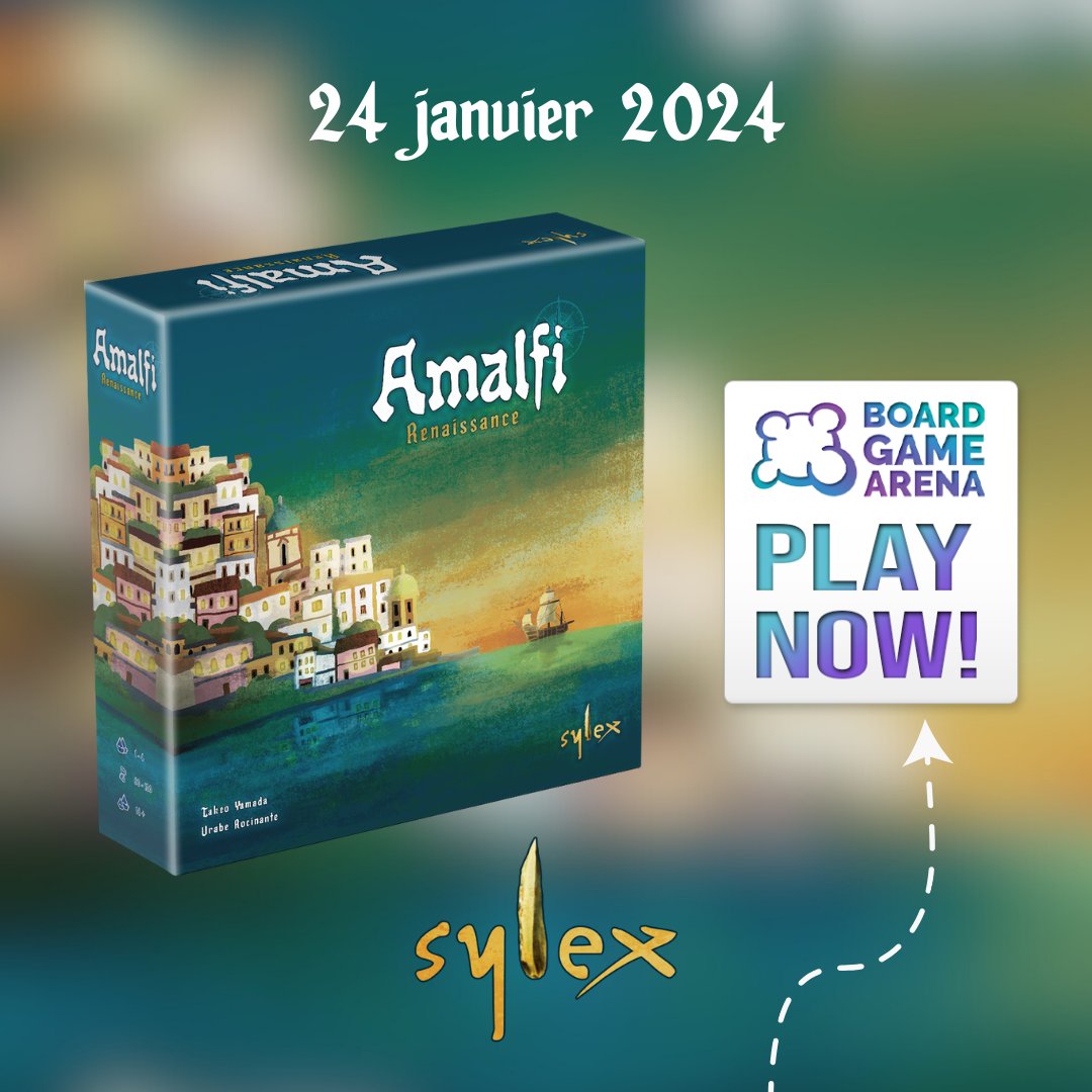 Sylex_games (@gamessylex) on Twitter photo Hier a eu lieu la sortie officielle de notre jeu Amalfi - Renaissance sur BGA <a href="/BoardGameArena/">Board Game Arena</a> !
On vous souhaite de belles parties à tous 🥰
#jds #j2s #boardgames #jeudesociete #amalfi #game #bga Hier a eu lieu la sortie officielle de notre jeu Amalfi - Renaissance sur BGA <a href="/BoardGameArena/">Board Game Arena</a> !
On vous souhaite de belles parties à tous 🥰
#jds #j2s #boardgames #jeudesociete #amalfi #game #bga