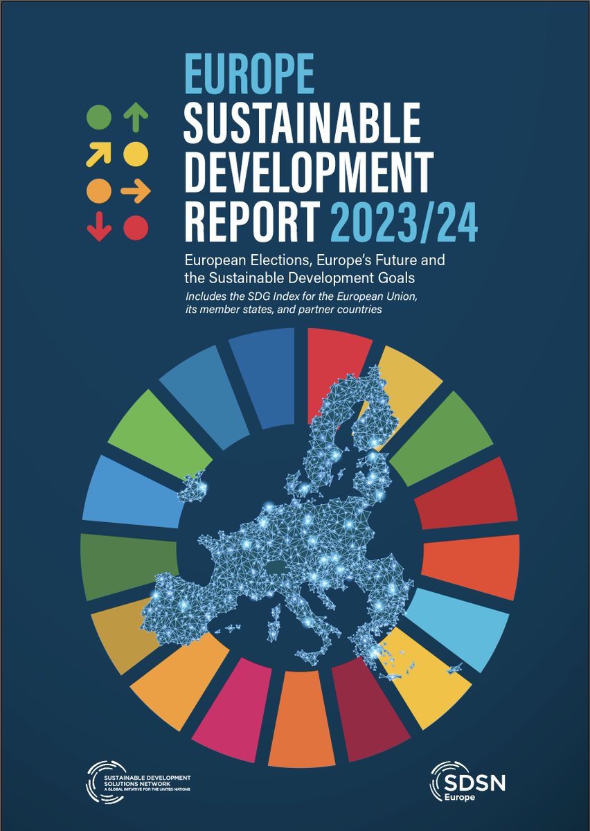 📣 Released today, the Europe Sustainable Development Report 2023/24 (#ESDR) produced by SDSN in collaboration w/ @‌SDSN_EU  &amp; the @‌EU_EESC highlights that at the current rate, 1/3 of the #SDG targets will not be achieved by the EU by 2030.

Learn more ➡️ eu-dashboards.sdgindex.org