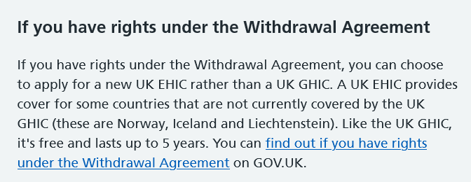 The UK GHIC (replaced the EHIC for the majority of people since Brexit) is not as good as the EHIC we used to enjoy as an EU member because it covers fewer countries.

Even the Tories admit it in a note buried deep on the government website...
nhs.uk/using-the-nhs/…