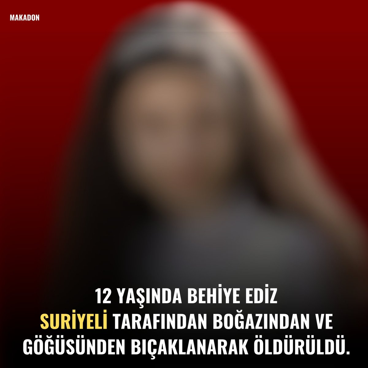 Dün kesik baş cinayeti ve vahşeti Bugün tecavüz ve katliam Yeter be! Ben #ÜlkemdeSığınmacıİstemiyorum