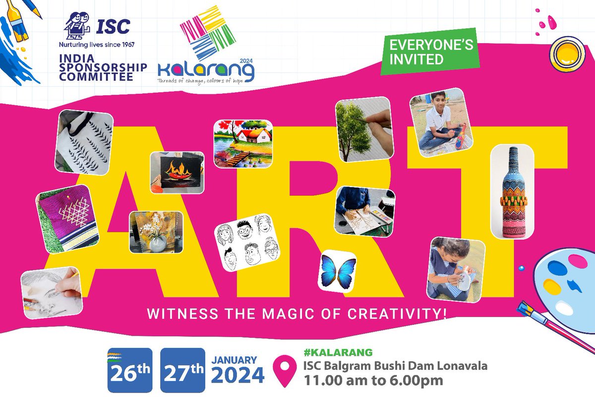 medhaoka's tweet image. 🎨 Exciting news! Join us at KALARANG 2024, an Arts and Crafts exhibition like no other! 🌟 Immerse yourself in a celebration of creativity, where each artistic stroke and crafted thread narrates tales of resilience and talent. 🖌️✨ #ISCKALARANG #ArtExhibition #ART @_IamISC_