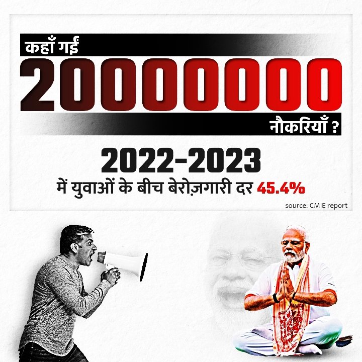 Condition of unemployment :
● Highest Unemployment in 45 years in Indian History
● 30 million unemployed along with Engineering holder
● No IRMS recruitment <a href="/RailMinIndia/">Ministry of Railways</a>
● #IncreaseRailwayALPTechnicianVaccancy
● No RRB ALP RECRUITMENT KAST 5 year
#IncreaseRailwayVacancy