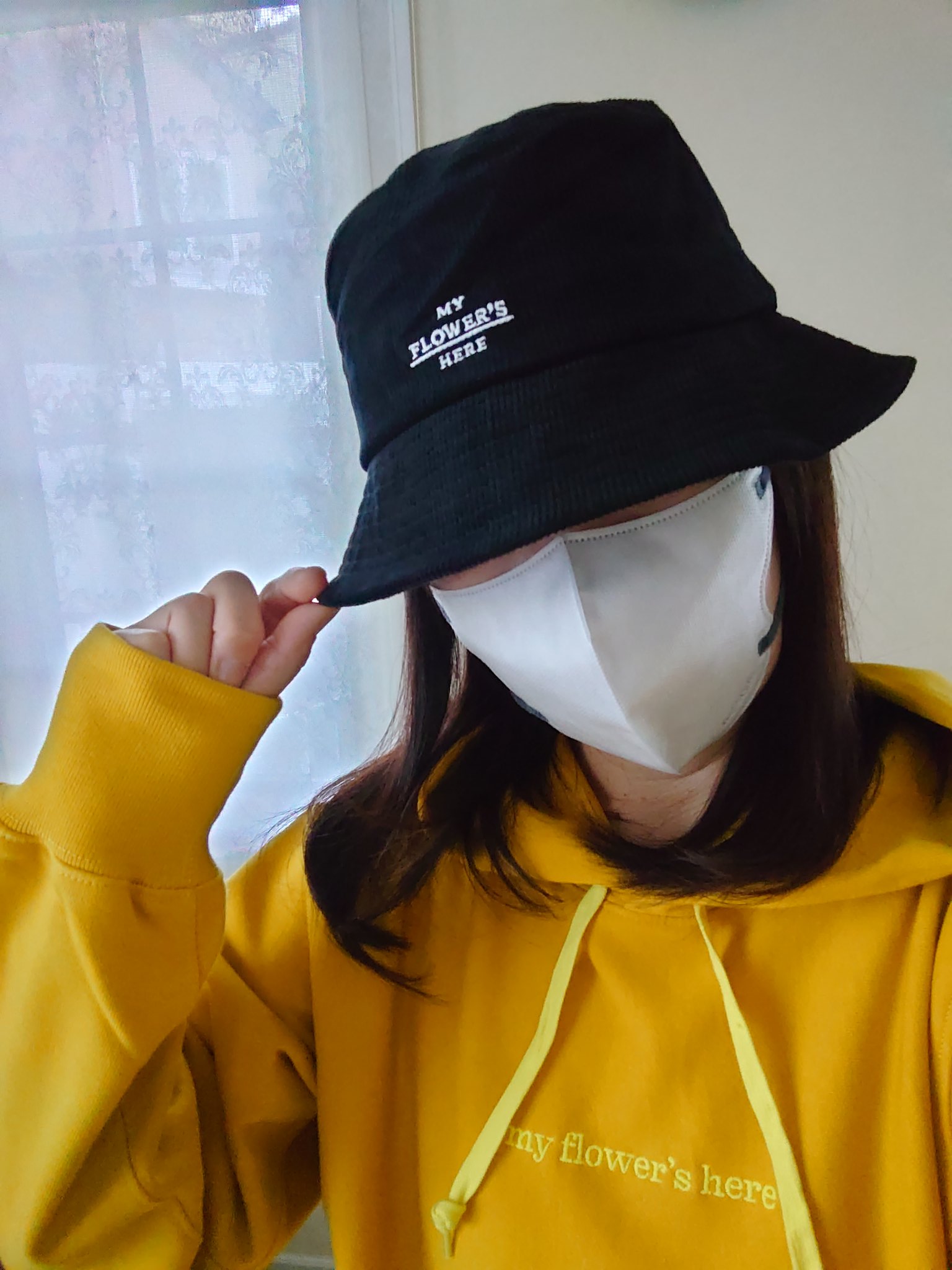 藤井風　MY FLOWER'S HERE 黒　帽子　 L/XL MY FLOWER'S HERE ハット – Fujii Kaze Official Store