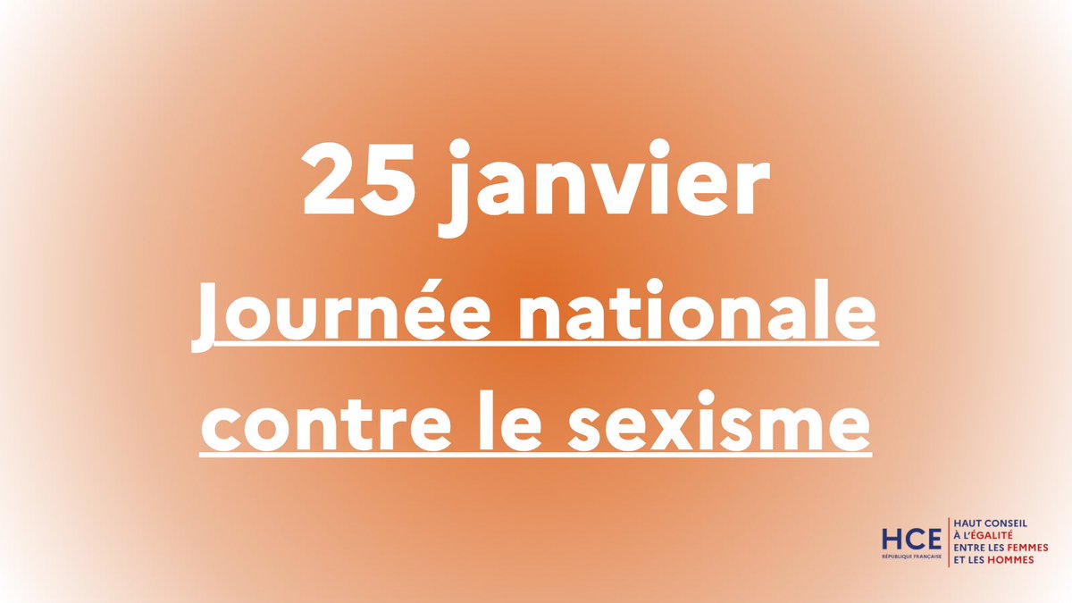Le HCE mobilise pour la journée nationale contre le sexisme #25janvier 

👉Une campagne de communication à large écho 
👉Une matinée de sensibilisation avec les élèves au collège Rodin
👉La remise du rapport annuel sur l’état du sexisme en France à Matignon 
👉Le Sexisme TV Show