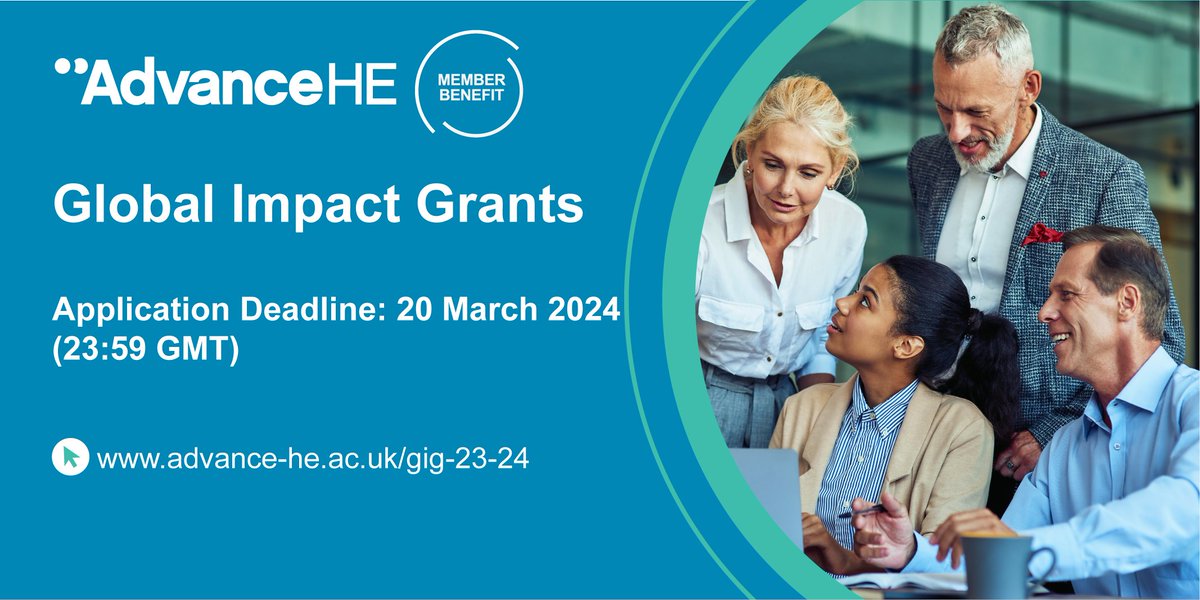 We are inviting our #InternationalMembers to participate in the #GlobalImpactGrants, funding aimed at sharing the best practices in #HigherEd. Find out more about how to submit your application here -  social.advance-he.ac.uk/2ItPeo