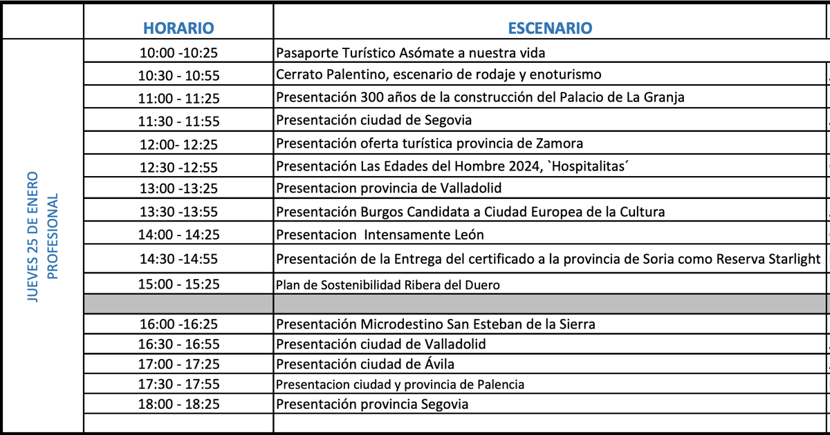 CyLEsVida's tweet photo. ¡Hoy segunda jornada de FITUR! 
ℹ️ https://t.co/emjEcU1ovA
¡Consulta nuestro intenso programa de actividades! ⬇️ https://t.co/1AFyGSIBiQ
