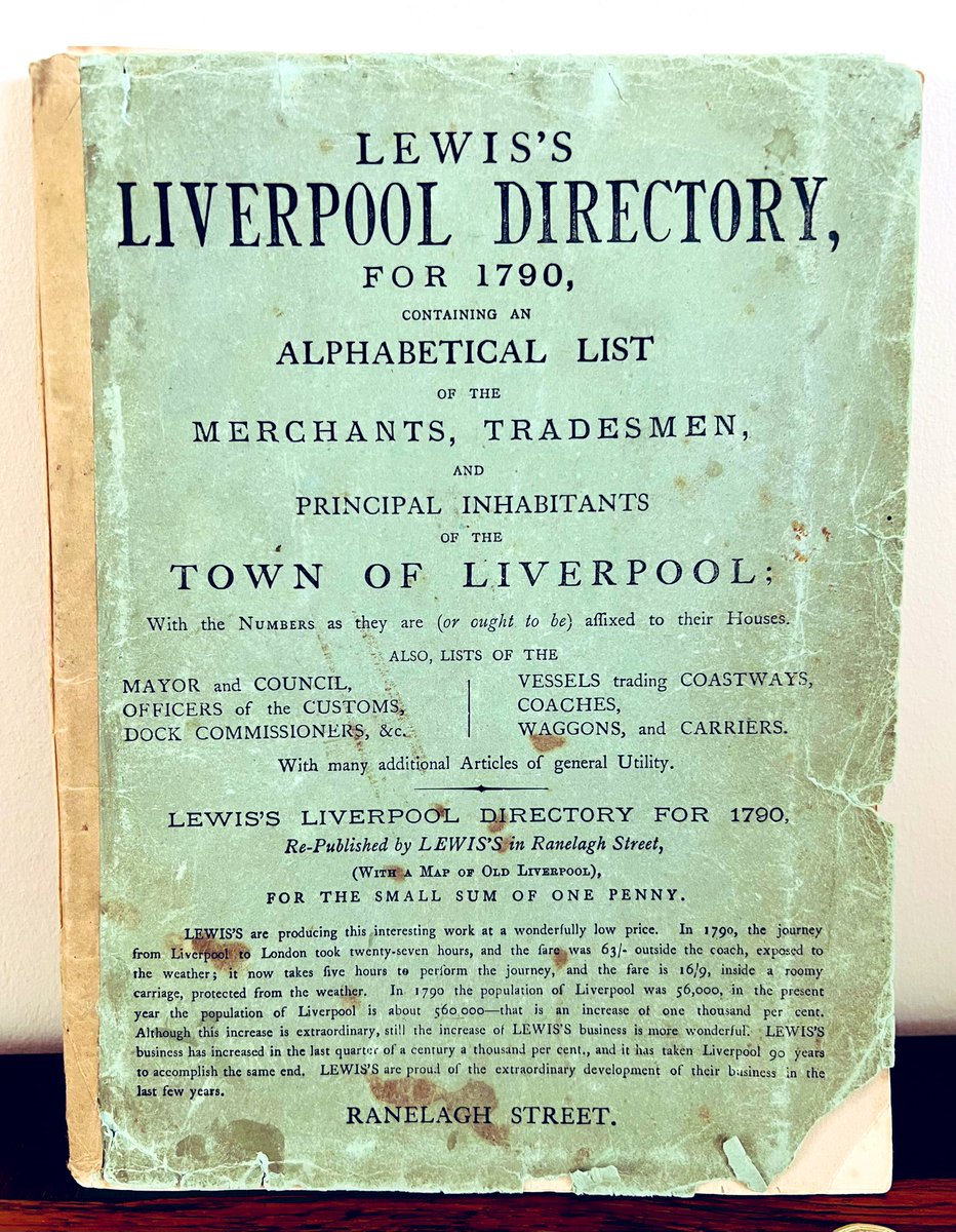 CatoCrane's tweet image. Rare #Lewis’s 1860 #Liverpool Reproduction of the Original 1790 Gore’s #Directory - Auction Soon at Cato Crane @thedustyteapot @shrewsmorris @angiesliverpool @YOLiverpool @LiverpoolVista @LivEchonews @RLGCHoylake @familyhistoryd @FamilyHistoryUK @ExploreLpool @LFCMAGAZINE
