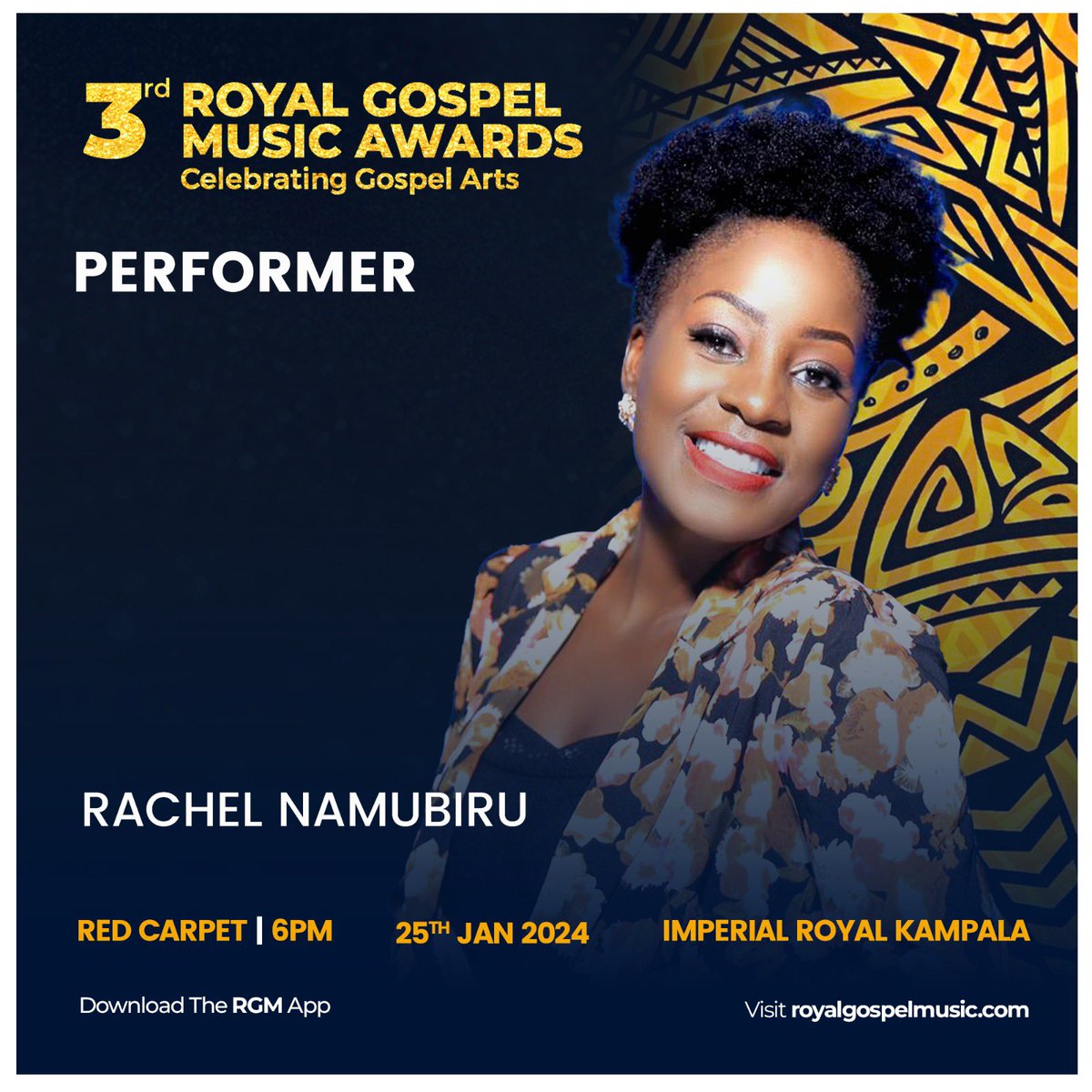 Who misses Rachel Namubiru👋she will be performing live today at #RGMAwards23.
#CelebratingGospelArts