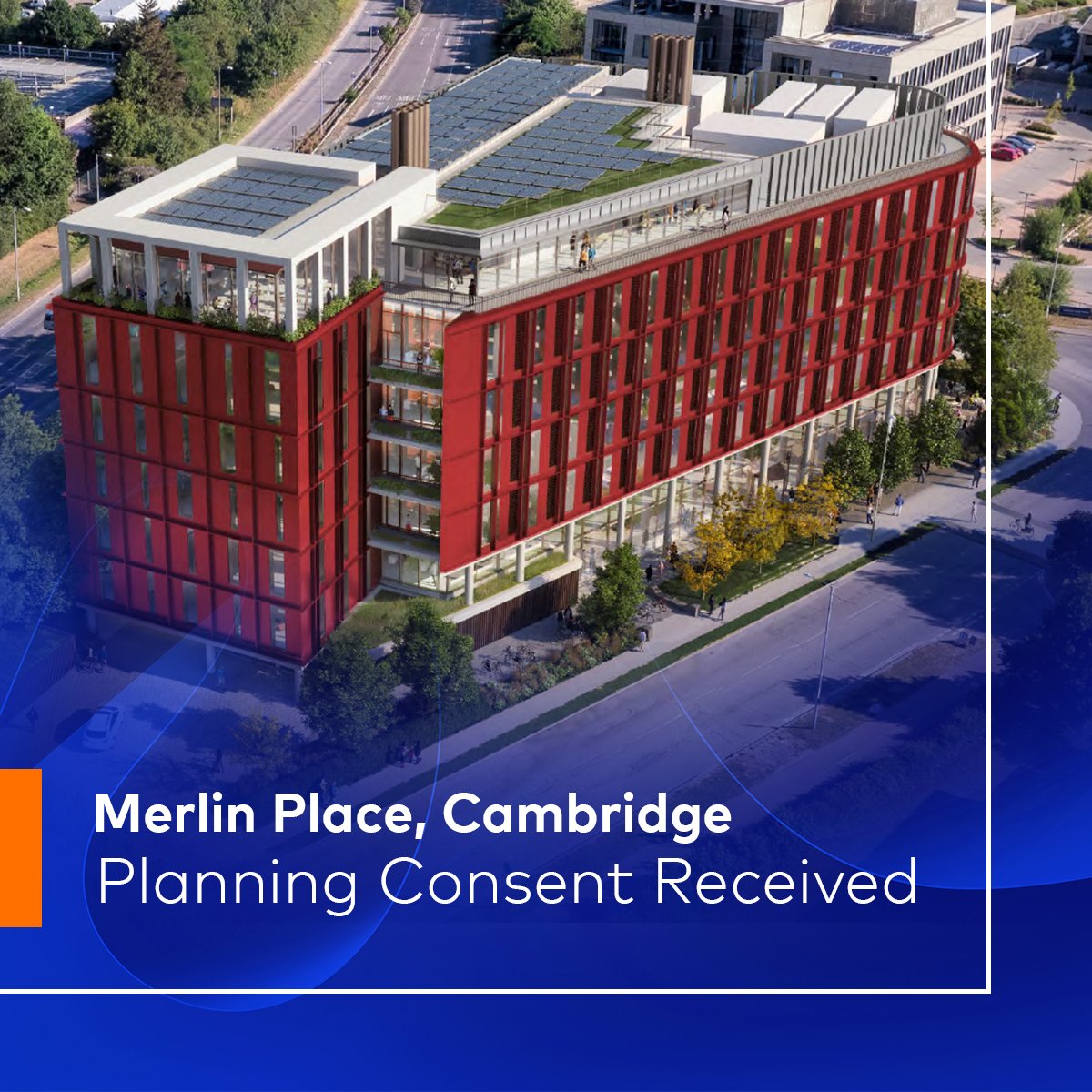 🏢 Planning consent for Merlin Place, Cambridge! This six-storey, 139,000 sq ft building, positioned as a new Gateway Building for the Cambridge North Cluster, offers modern design and flexible spaces suitable for both single and multiple tenants. kadans.co.uk/kadans-secures…
