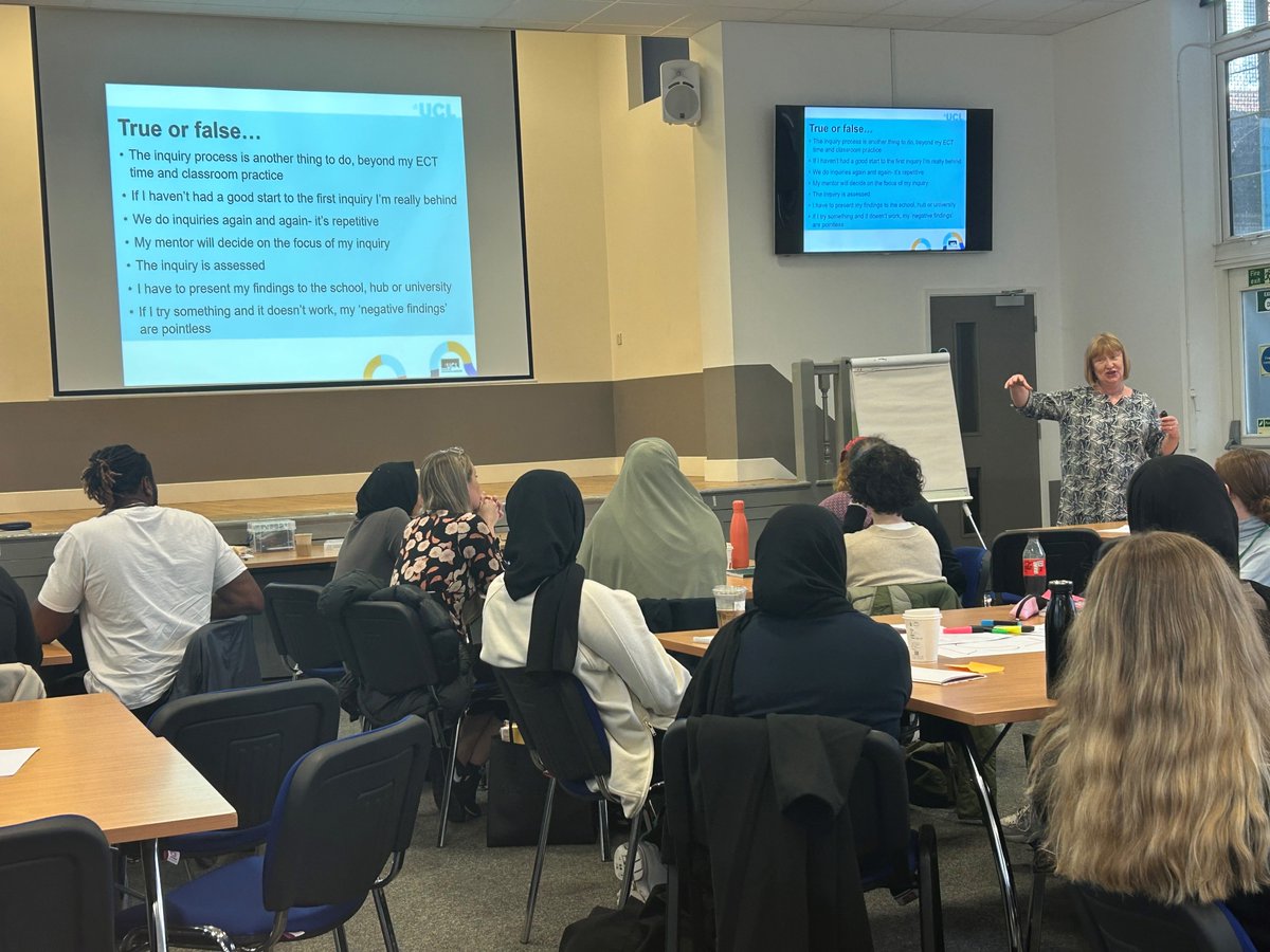 A great ECT session with Alison Gawthrope where the focus was on the 'importance of questioning to stimulate pupil thinking'. #ECTs #newteachers #towerhamlets