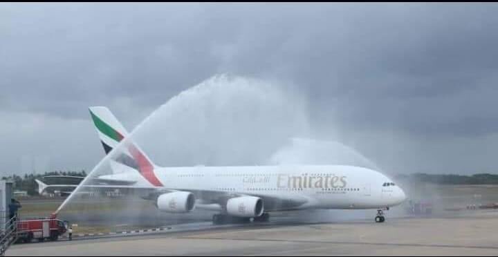 Why do they spray water on international flights on arrival ???
