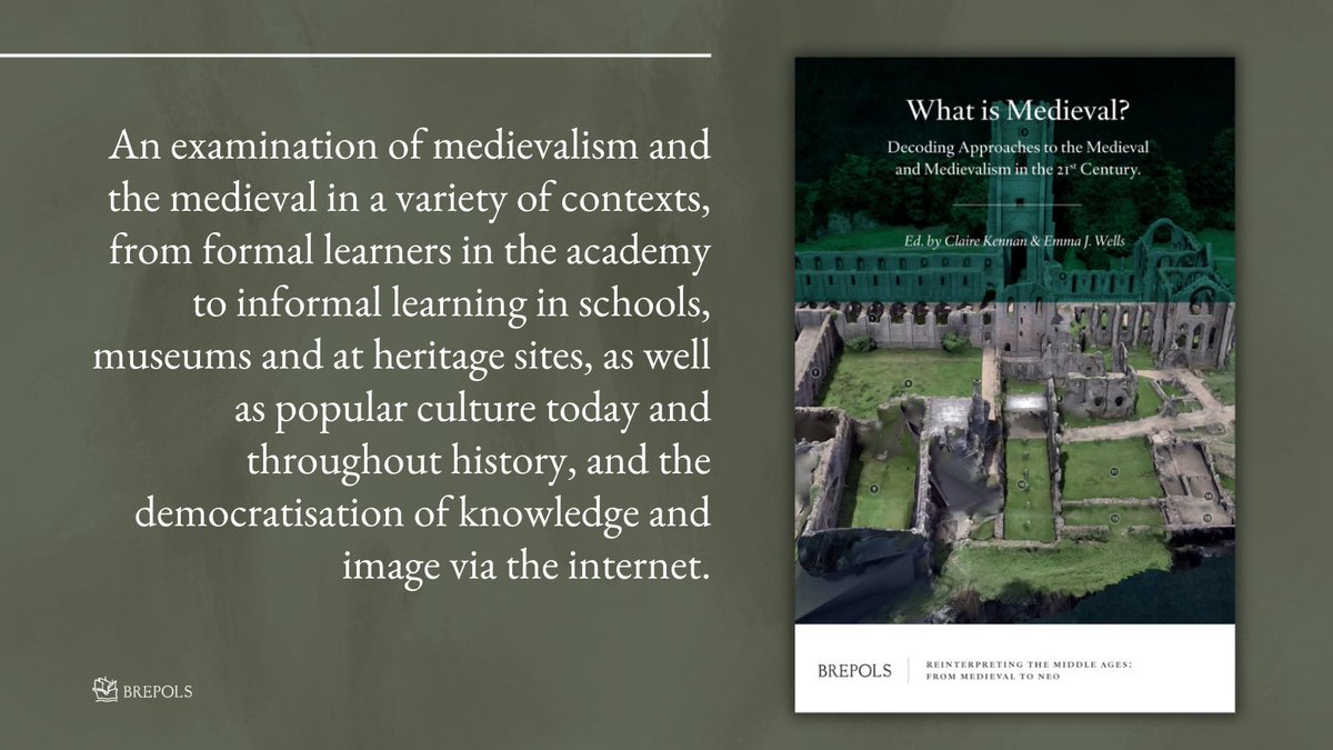 What is #Medieval?
Decoding Approaches to the Medieval and #Medievalism in the 21st Century
Edited by @ClaireKennan and @Emma_J_Wells 
Info: bit.ly/3UdzCFt
#MedievalTwitter #Kzoo24 #IMC2024