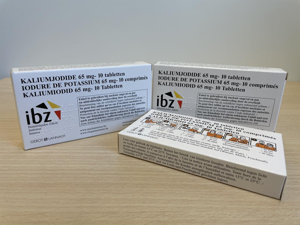 In België en onze buurlanden zijn er een aantal nucleaire centrales. Daarom is het belangrijk om goed #voorbereid te zijn op een eventueel #nucleair #ongeval. Zorg dat je zeker een doosje #jodiumtabletten in huis hebt. Meer info 👉 bit.ly/3tX61pr