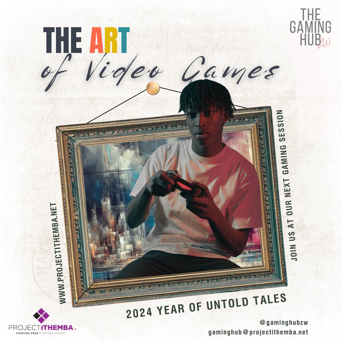 2024 is the #YEAROFUNTOLDTALES 
Dive into vibrant tapestries of diverse worlds &amp; characters, from forgotten histories to stunning Afrofuturism.✨Celebrate hidden gems, unique perspectives &amp; underrepresented narratives.
➡️ Join our next gaming session!  #GamingZW #UntoldStories
