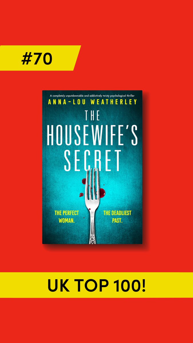 YAY! So great to see The Housewife's Secret has smashed its way into the UK Top 100! Congratulations <a href="/annaloulondon/">anna-lou weatherley</a>! ✨