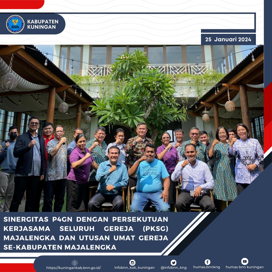 infobnn_kng's tweet photo. Halo #SobatBNNKu
Dalam rangka sinergitas P4GN, BNNK Kuningan melaksanakan Sosialisasi Narkoba kepada Persekutuan Kerjasama Seluruh Gereja (PKSG) Majalengka dan Utusan Umat Gereja Se-kabupaten Majalengka (25/1)
#HumasBnnkKuningan https://t.co/zHk4LeJC3l