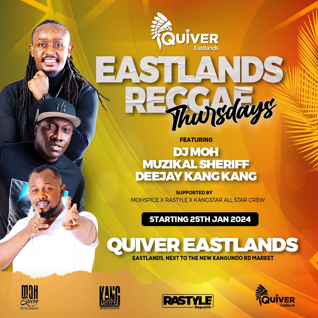 Experience the magic of reggae at Quiver Eastlands every Thursday night. Join us for a memorable evening filled with good music, great vibes, and plenty of positive energy with the master himself @ItsMainaKageni Quiver Thursdays #QuiverEastlandsReggae