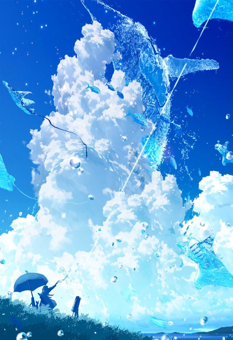 「空 水滴」のTwitter画像/イラスト(新着)