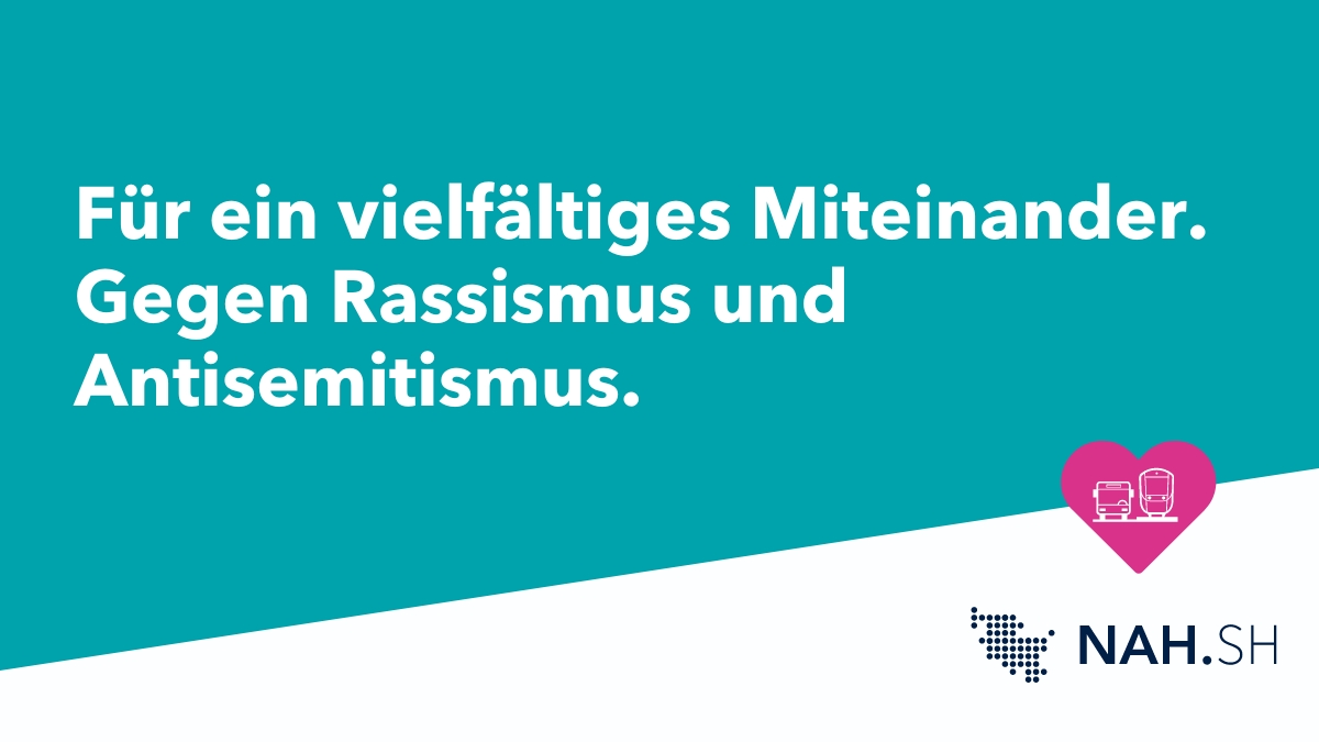 Im Nahverkehr arbeiten und fahren Menschen unterschiedlichster Herkunft. Das ist gut so! 💕 Wir freuen uns auf alle, die in Bahn und Bus für ein vielfältiges Miteinander einstehen. 🚆🚌 Ausgrenzung, Hass und Spaltung sind auch künftig nicht willkommen – auch nicht im Nahverkehr.