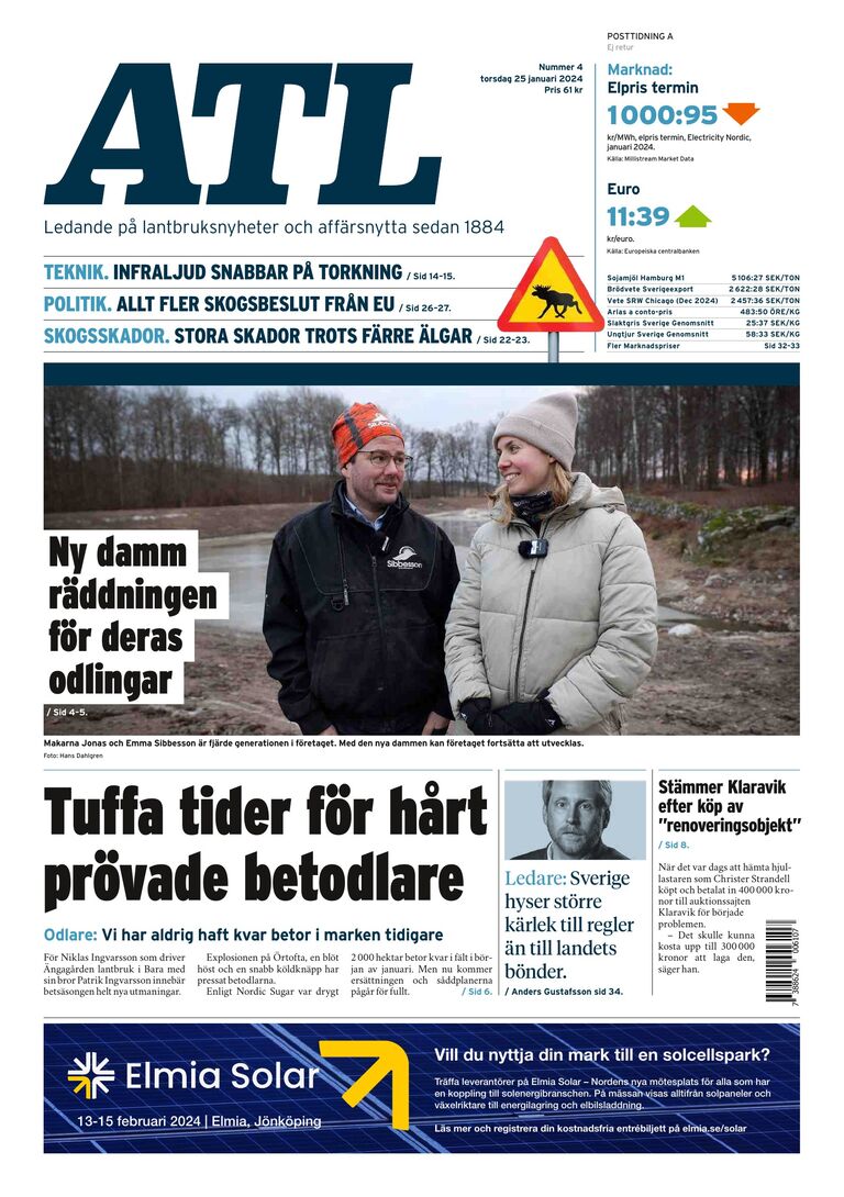 TidningenATL's tweet photo. Ny e-tidning ute🗞️
🔹Tuffa tider för hårt prövade betodlare
🔹Nya dammen räddar grönsaksodlingen
🔹Stämmer Klaravik efter köp av ”renoveringsobjekt”
LÄS DEN HÄR: https://t.co/rN8Qis58iF https://t.co/rhj3NQNcgi