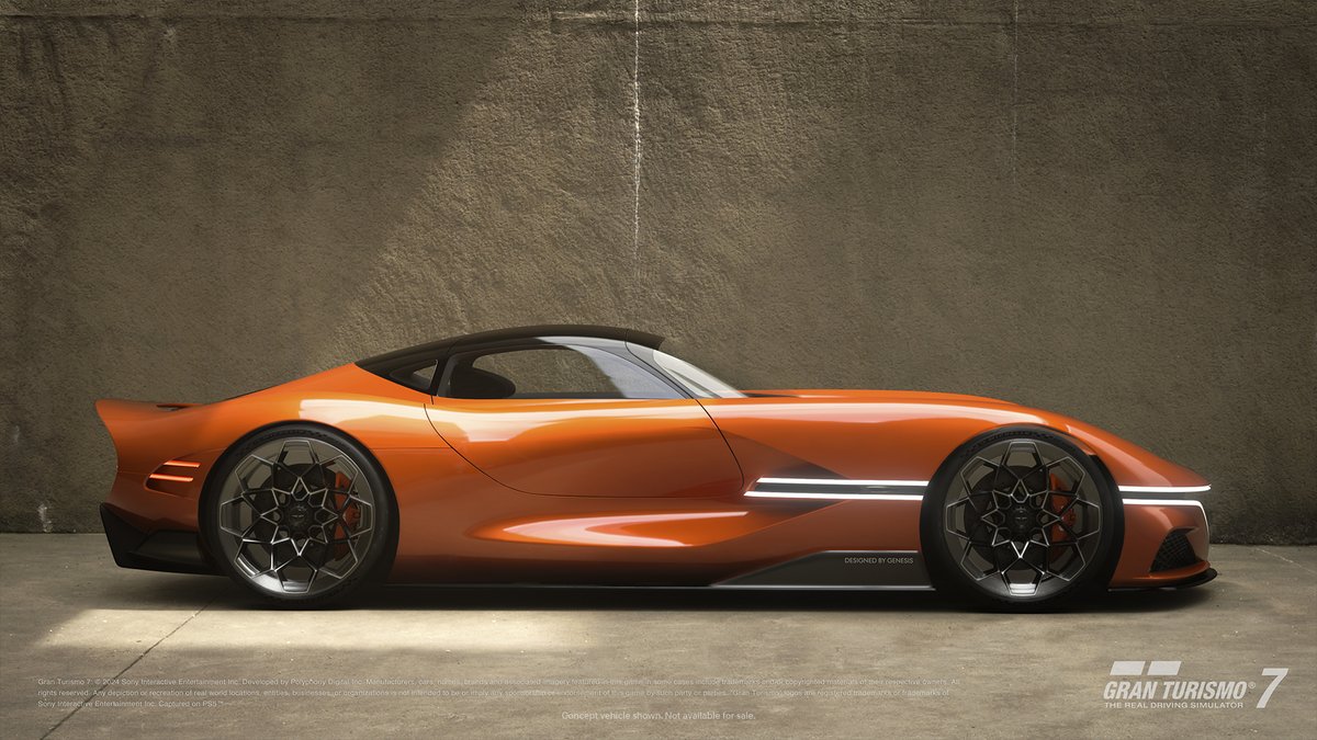 GenesisUSA's tweet photo. From a sketch on paper to a supercar on screen. The story of the Genesis X Gran Berlinetta Vision Gran Turismo Concept is almost as exhilarating as it is to drive it. #GT7 #GranTurismo #Genesis #GenesisXConcept #GenesisVisionGT https://t.co/4o3THA04Pu