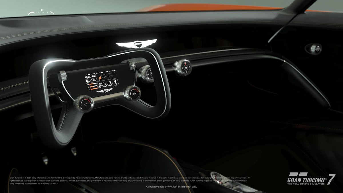 GenesisUSA's tweet photo. From a sketch on paper to a supercar on screen. The story of the Genesis X Gran Berlinetta Vision Gran Turismo Concept is almost as exhilarating as it is to drive it. #GT7 #GranTurismo #Genesis #GenesisXConcept #GenesisVisionGT https://t.co/4o3THA04Pu