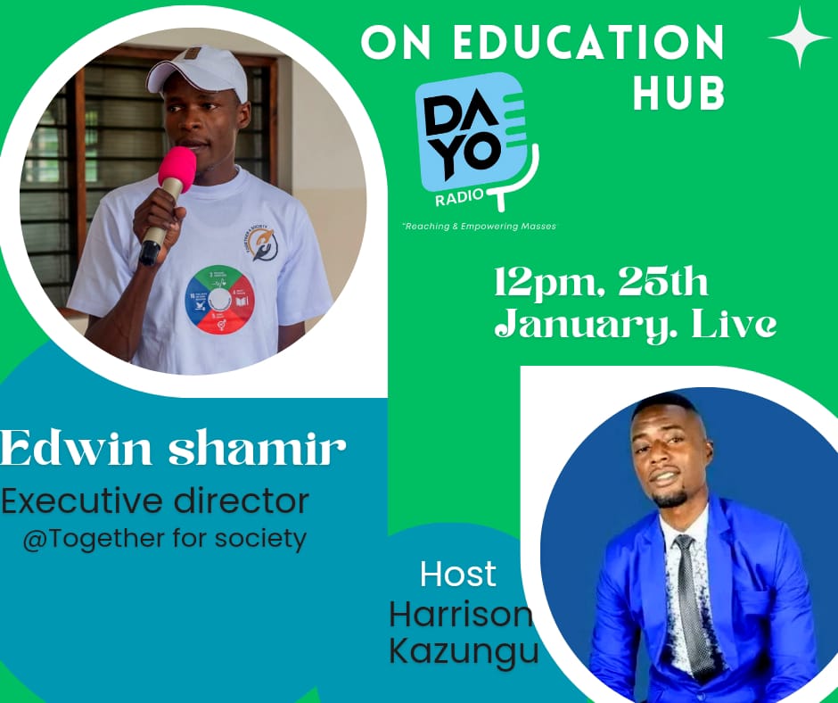 Catch our Executive Director @Shamir2Edwine on air at #DAYORadio powered by @DreamAchieversk to talk about the International Day of Education & what are the gaps in addressing Education gaps in Mombasa. 12Noon now
#EducationDay2024 
@Akinyi19Abongo @ericlesire @jumaf3 @limukii_f