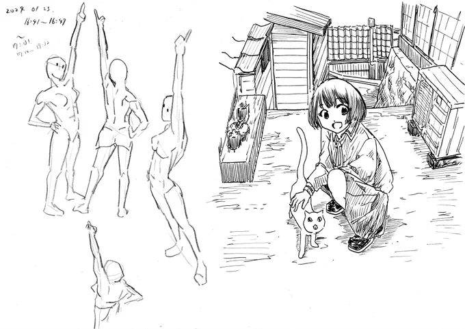 40分くらい #今日の絵練