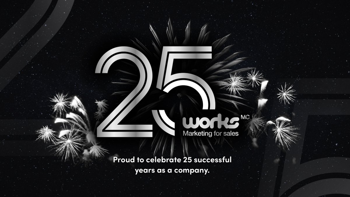 WorksMC's tweet image. We are incredibly proud of what we have accomplished over 25 years, and we are excited for the future. To all that have helped us along the way: clients, partners, and team members @WorksMC thanks you.
#channelmarketing #demandgeneration #marketingcommunications #eventmanagement