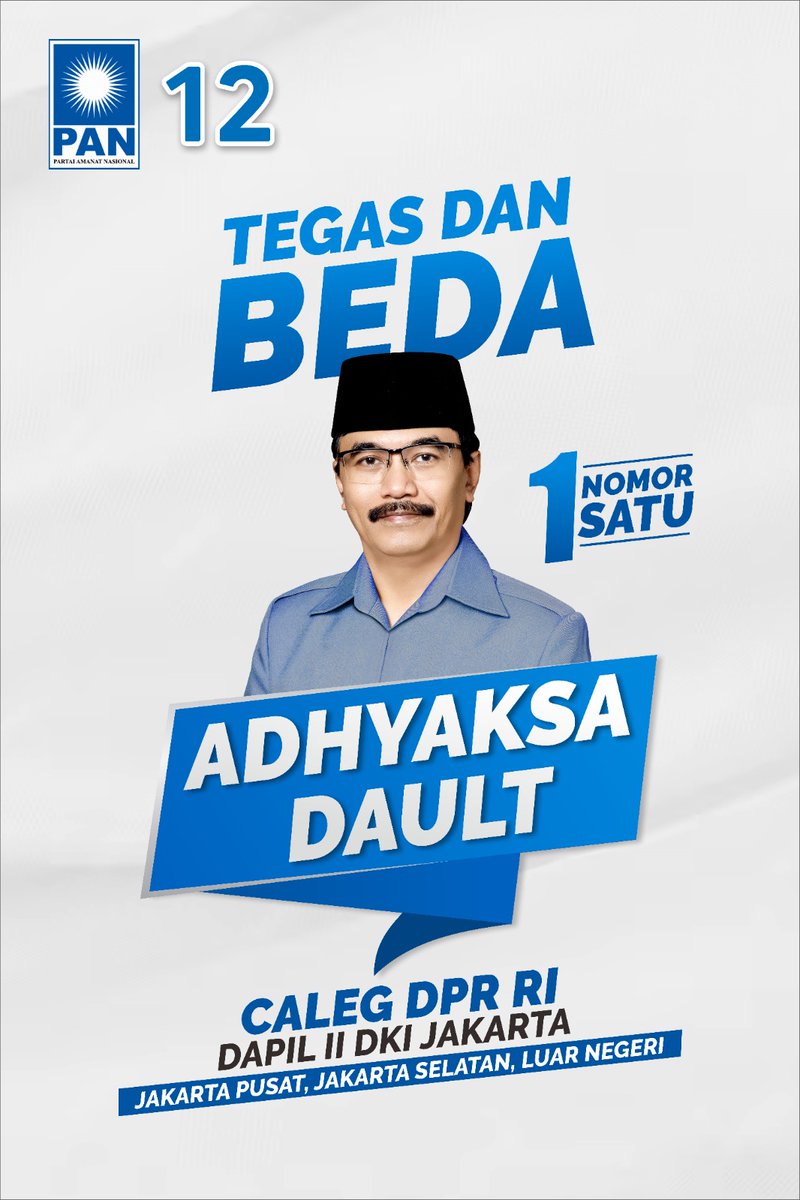 Orang Baik Harus Masuk Parlemen

Adhyaksa Dault 
(Caleg DPR RI Dapil Jaksel, Jakpus Luar Negeri)

#adhyaksadault #adhyaksa #bangadhyaksa 
#AsianCup2023
#HaveAniesDay #boikotlumina