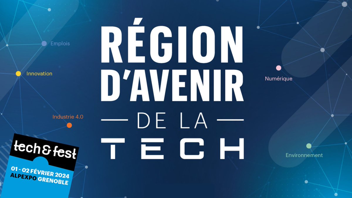 📢 J-7 avant le TECH&FEST, le salon des technologies et de l'innovation ! Le Campus vous donne rendez-vous sur le stand de la Région @auvergnerhalpes les 1er et 2 février à Alpexpo Grenoble ! 👉 Plus d'infos : campusnumerique.auvergnerhonealpes.fr/le-campus-regi…