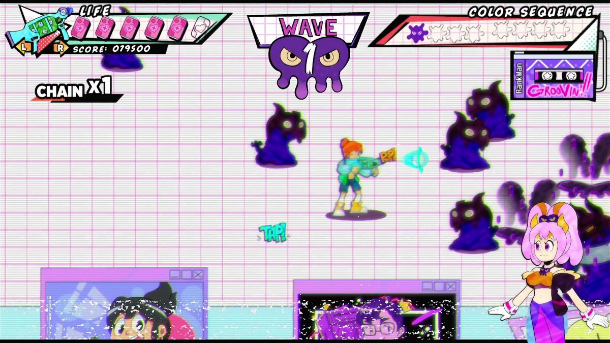 Artax_Games's tweet photo. ¡Es casi la hora! ¡Estamos impacientes! ¡Ayuda a Ría y Gin a salvar su mundo de las criaturas invasoras a ritmo de funk! PopSlinger estará disponible mañana en PS5, PS4, Xbox Series y Xbox One #FriendlyPublisher #PopSlinger https://t.co/oSBA25n2Bw