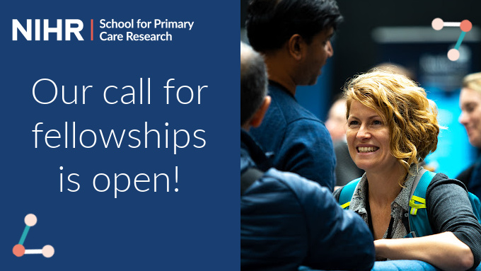 NIHR School for Primary Care Research (@nihrspcr) on Twitter photo Our call for SPCR #fellowships in open! Are you keen to continue your career in #primarycare #research? Read more on our website 👇
Primary Care Clinician Career Progression: tinyurl.com/PCCCPAug24
Post-doctoral: tinyurl.com/PDFOct24 
Deadline: 13:00 on 14 March 2024 Our call for SPCR #fellowships in open! Are you keen to continue your career in #primarycare #research? Read more on our website 👇
Primary Care Clinician Career Progression: tinyurl.com/PCCCPAug24
Post-doctoral: tinyurl.com/PDFOct24 
Deadline: 13:00 on 14 March 2024