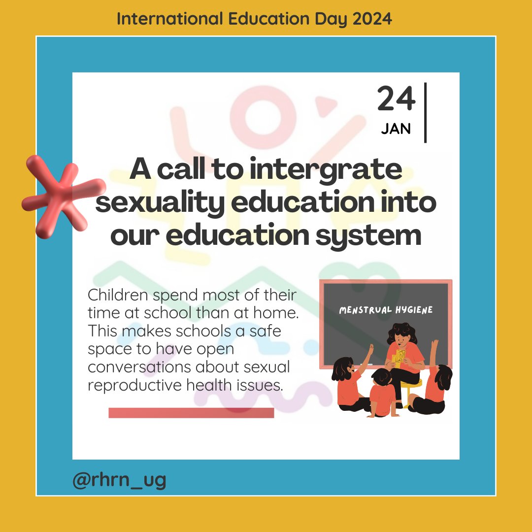 As the world continues to celebrate the #InternationalDayofEducation2024, we call upon school heads to integrate sexuality education in their curriculums to enable these young people make informed decisions in their day-to-day activities. #SomethingNeedsToChange