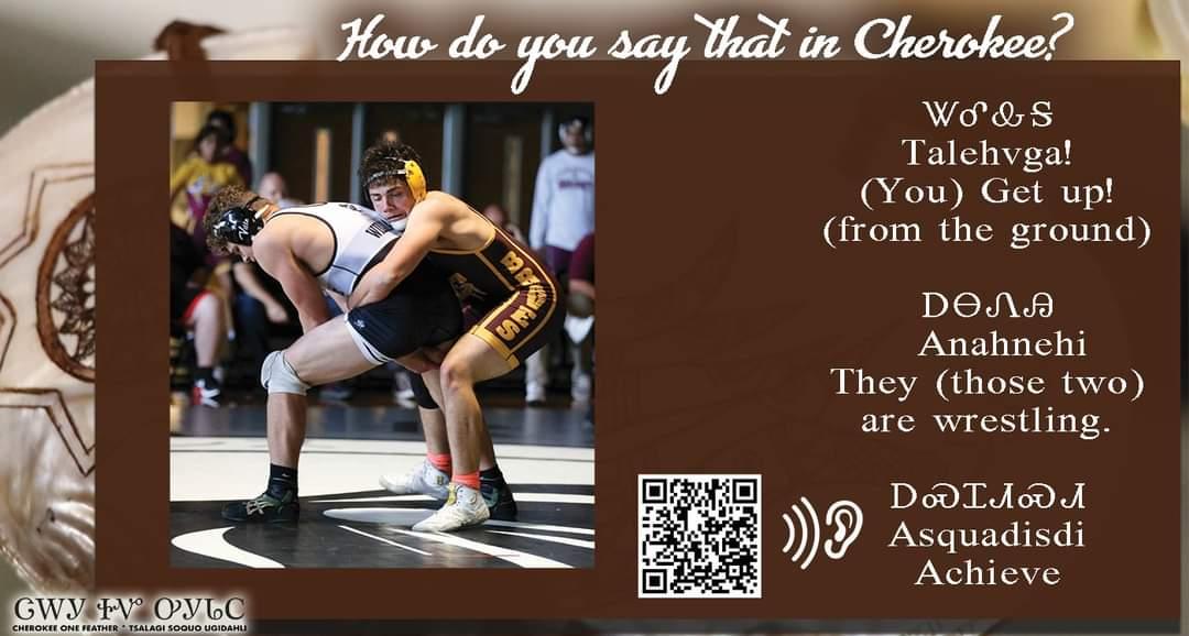 Wrestling, in Cherokee!