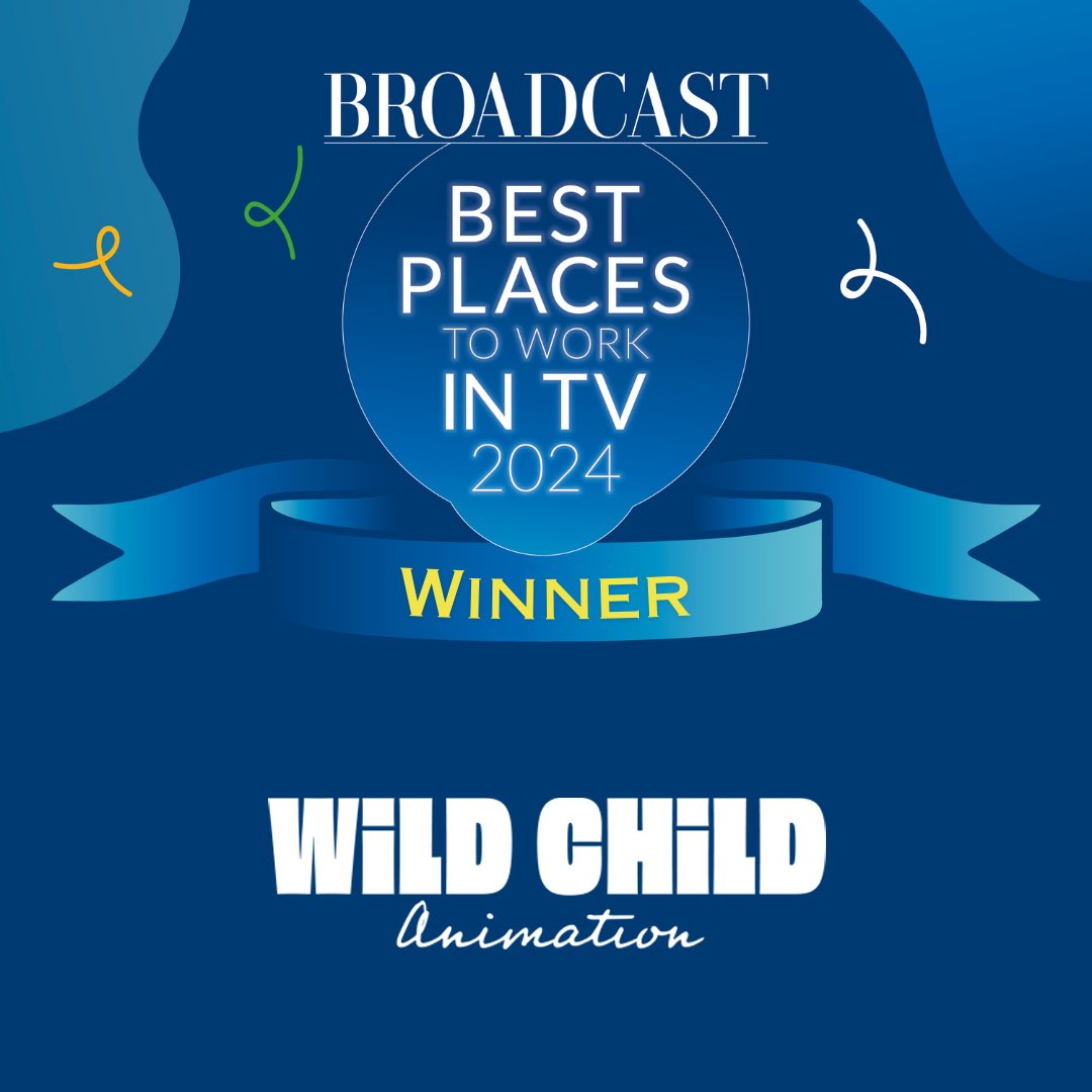 We couldn’t be happier to be listed as one of Broadcast’s Best Places to Work in TV. 
We pride ourselves in creating a fun and creative place to work, but of course, that’s only made possible by the fantastic team we have here at Wild Child!

<a href="/Broadcastnow/">Broadcastnow</a> #AnimationScotland