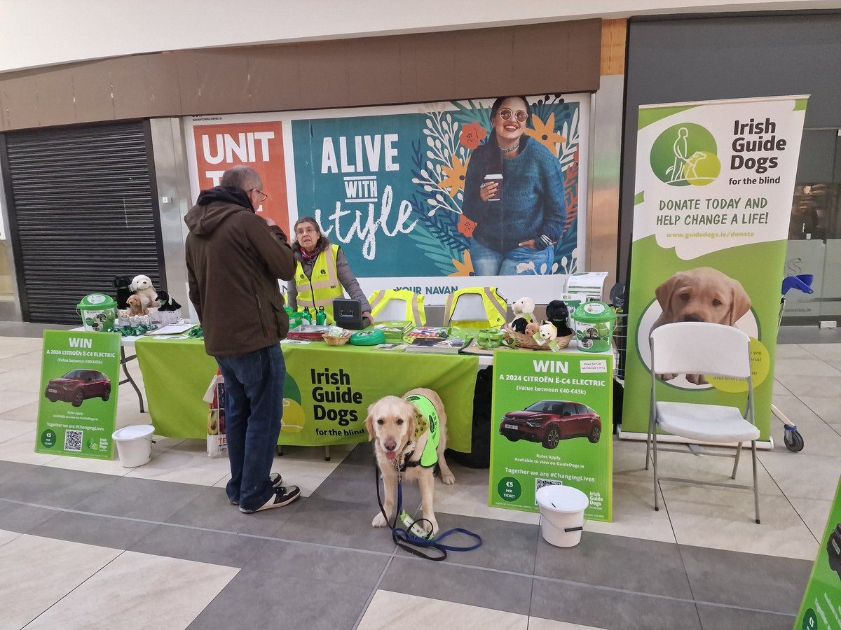 NickPalmerK's tweet photo. IGDB at Navan S/C today and tomorrow.
Please come down and see us and meet our lovely dogs.
@irishguidedogs https://t.co/ESlAsW2lAJ