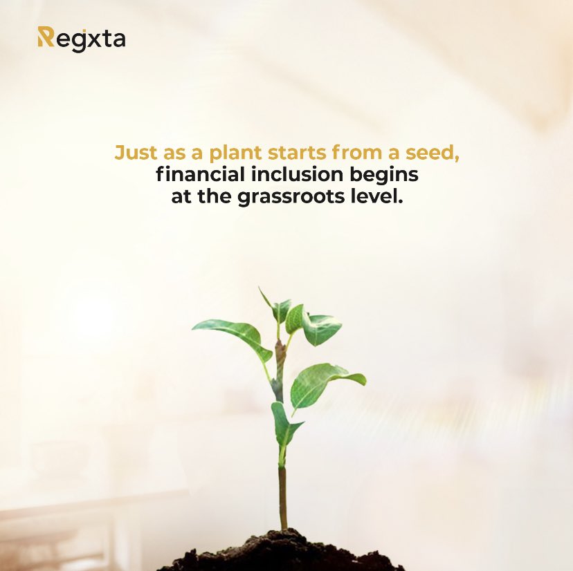 Regxta is committed to nurturing growth, one community at a time. Join us in sowing the seeds of financial well-being. #grassrootsgrowth #regxta #digitalbanking #financialinclusion #grassrootfinance #empowerment