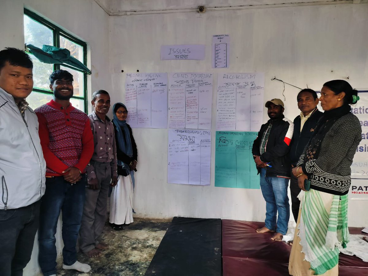 AssamSaksham's tweet photo. Village health plan prepared by community members with support from @AssamSaksham and under the guidance of @NhmJorhat in Sangsua TE, Jorhat. 

Priority areas included in village health plan were identified based on community online polling. Sanitation &amp; https://t.co/S5EsrYhq2p