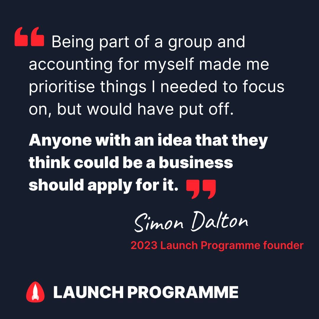 Sometimes we all need a little bit of help.

Founders who join The Launch Programme become part of a community of entrepreneurs in the early stages of building a business.

Applications for The Launch Programme close on Sunday. Apply now at ignite.io/founders/launc…