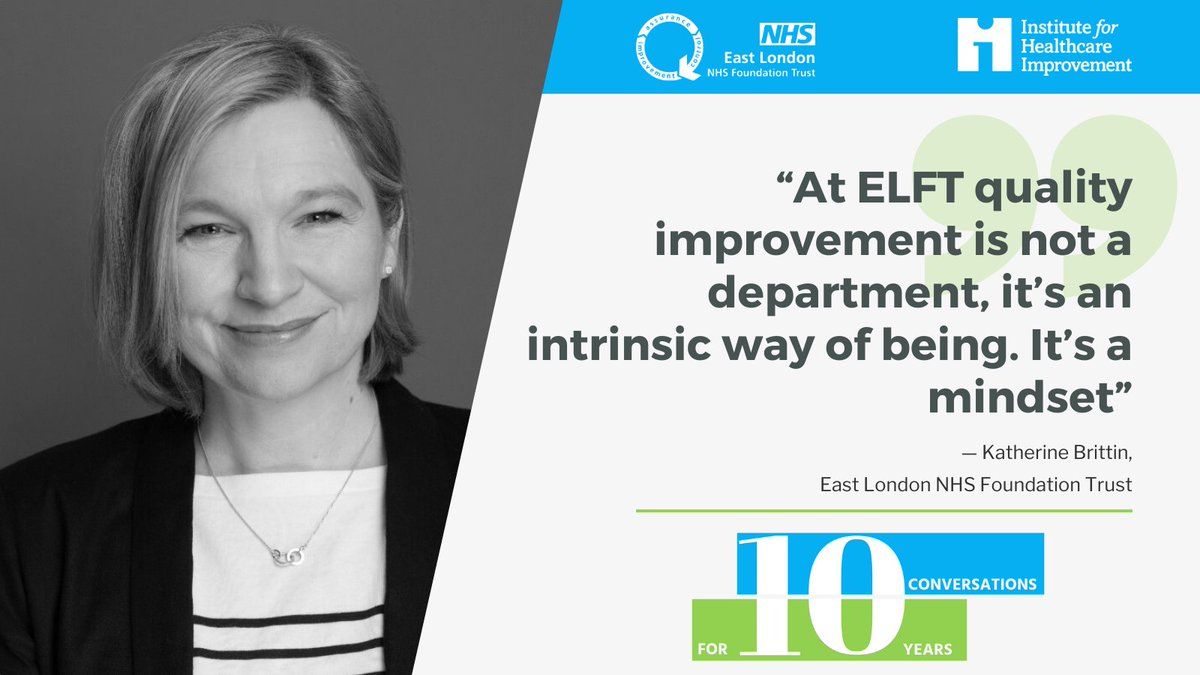 Discover ELFT’s unique approach to #QualityImprovement as we discuss how the infrastructure for improvement has developed over past 10 years of #QI. @DrAmarShah hosts @katbrit11 @auzewell and @okpedrodelgado from @TheIHI #QITwitter #NHS 🎦 Watch ep1 here youtube.com/watch?v=Vn0R5X…