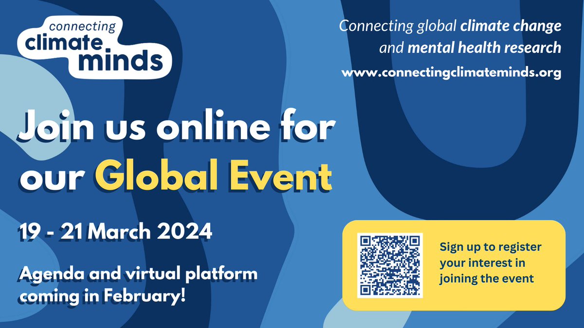 On 19-21 March #ConnectingClimateMinds stakeholders will come together in person in Barbados + virtually around the world, to finalise the Global Research & Action Agenda and launch project outputs. Register your interest to join us online tinyurl.com/RegisterCCMGlo… @wellcometrust