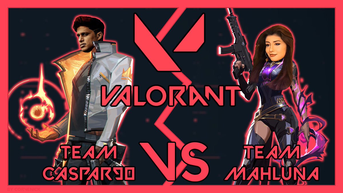 Morgen - 18Uhr
Team Caspar vs Team 
<a href="/itsmahluna/">Mahluna</a> 
 
<a href="/VALORANTde/">VALORANT</a> - BO3

Seid dabei wenn wir einfach Spaß haben. Ich freue mich auf euch!

ttv // Mahluna
ttv // Caspar90

🎨 
<a href="/corvenick_/">Corvenick</a>