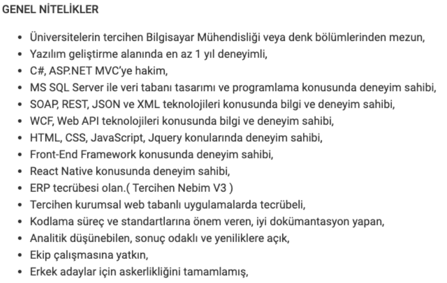 DoanDadelen5's tweet photo. Aşağıdaki özellikleri yazan bir firma backend mi frontend mi fullstack mi arıyordur? https://t.co/hPMfFTwPfI